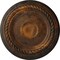 Ekena Millwork Small Alexandria Ceiling Medallion (Fits Canopies up to 4 5/8"), Hand-Painted Rust, 7 7/8"OD x 3/4"P CM07ALRUS - alternate 1